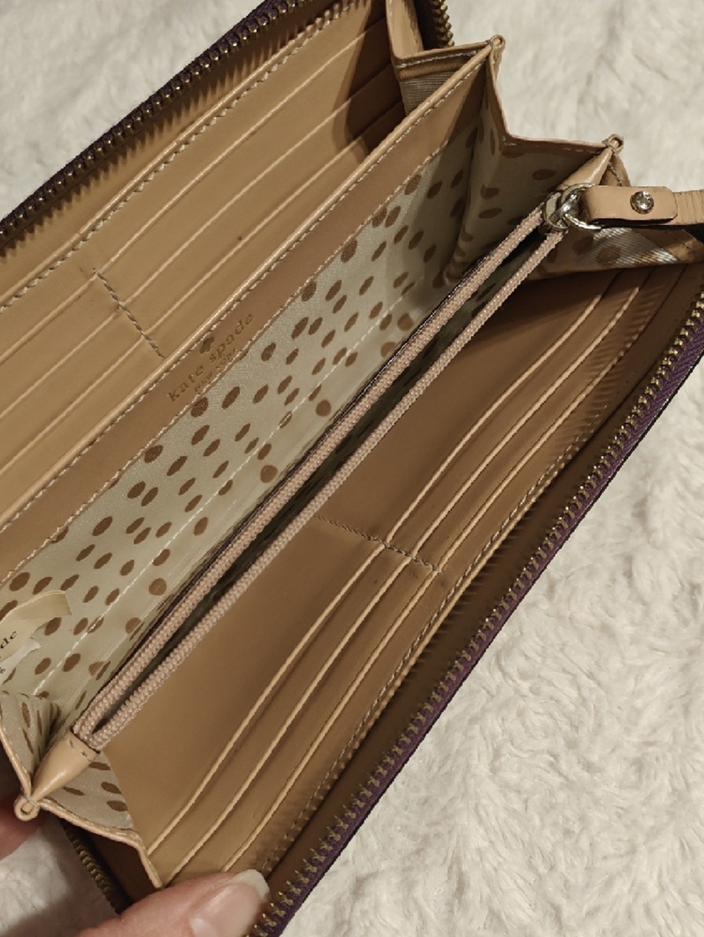 Kate Spade purple zip-around wallet - Picture 11 of 12